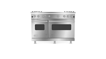 Fototapeta premium Modern stove. Isolated on white background.3d illustration.