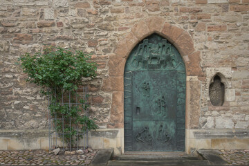 historic door of a church