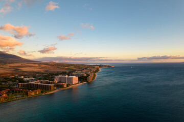 Kaanapali Aerial View Drone - Maui Hawaii Condos and Hotels
