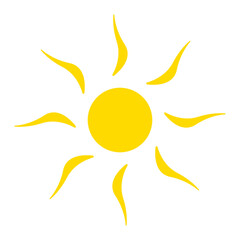 vector sun icon.Natural energy source sun.