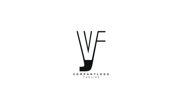 YVF, Abstract initial monogram letter alphabet logo design