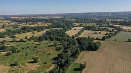 survol du Cher et de la foret de Tronçais