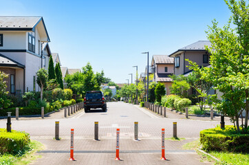 閑静な住宅街　無電柱化タウン