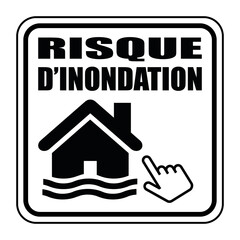 Logo risque d'inondation.
