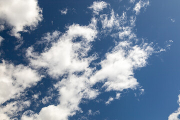 Blue sky with clouds