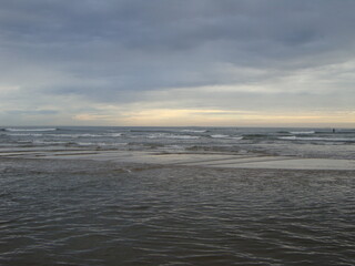 sunset on the beach