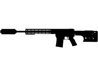 Canada C20 DMR is a 7.62×51mm NATO Semi-automatic rifle, sniper rifle machine gun of the Canadian armed forces and US Army Navy Seal Sniper, US marines with ultra short riflescope 