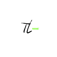 TL handwritten logo for identity