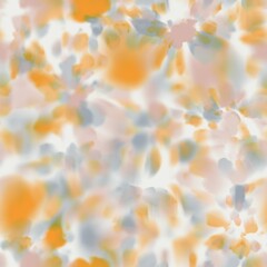 Obraz premium Seamless pastel swirl splat tie dye watercolor pattern swatch. High quality illustration. Messy tribal graphic illustration featuring dye stains splashed randomly in a trendy soft textile manner.