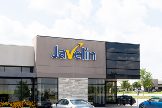 Oakville, On, Canada - August 19, 2021: Javelin headquarters in Oakville, On, Canada. Javelin Technologies Inc. is a Canadian engineering service company that provides 3D design.