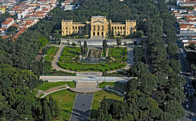 Fototapeta premium Vista aérea do Museu do Ipiranga. São Paulo.