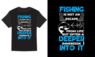 To go fishing is one of the most pleasurable experiences T-shirt design