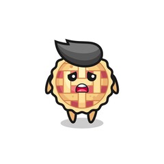 disappointed expression of the apple pie cartoon