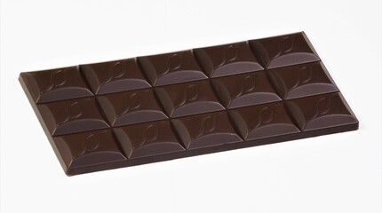 Chocolate bar, confectionery product, isolated on a white background. A popular aromatic sweet delicacy made from cocoa.