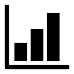 Statistic Glyph Icon Vector