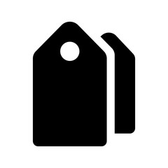 Tag Glyph Icon Vector