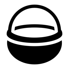 Pan Glyph Icon Vector