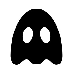 Ghost Glyph Icon Vector