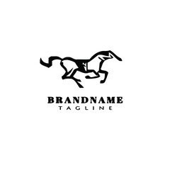 horse logo template icon vector illustration