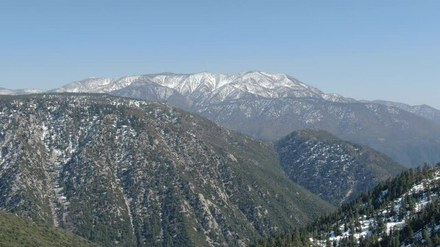 San Gorgonio Mountains Aerial Shot San Bernardino Mountains L California USA