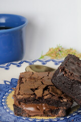 chocolate cake on a plate