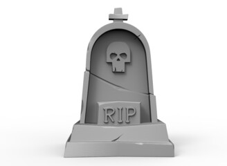 Tombstone, stylized as a cartoon on the background