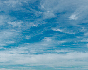 Blue pastel sky and clouds