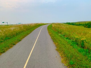Naklejka premium road in the field