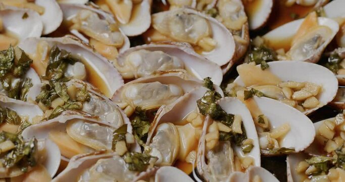 Chaozhou style steamed clam dish