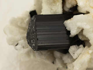 macro image of a collecting mineral sample