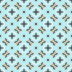 Seamless abstract shape ornament. Pattern modern design ready for print