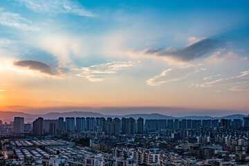 Obraz premium sunrise over the city