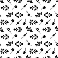 Obraz na płótnie Canvas Floral background for textile, web invitation cards. Summer seamless tropical pattern. Vector design. Fabric print