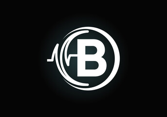 Obraz premium Initial B monogram alphabet with health Pulse. Heartbeat logo icon design vector. Font emblem. Logo for medical or health business, and company identity