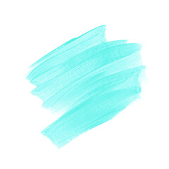Logo brush stroke paint background. Perfect blue mint design for headline and sale banner.