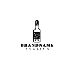 bottle logo icon design cute vector illustration