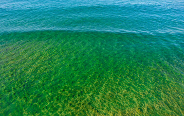 Emerald green ocean water North Avoca Australia 