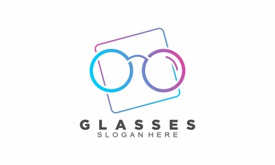 Beautiful glasses logo