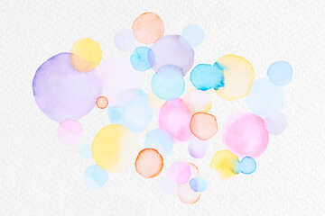 Colorful abstract watercolor blobs vector © Rawpixel.com