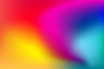 vibrant fluid colorful background halftone vector