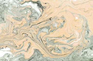 Texture liquide bleue et d'or, illustration de marbrure tirée par la main d'aquarelle, fond...