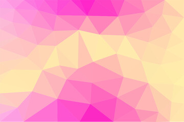 Yellow pink abstract triangle vector, for desktop cover design and background illustration 