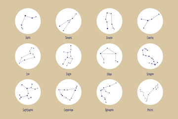 Astrological star signs vector set © Rawpixel.com