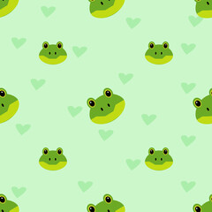 seamless pattern with frogs