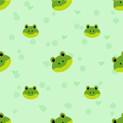 seamless pattern with frogs