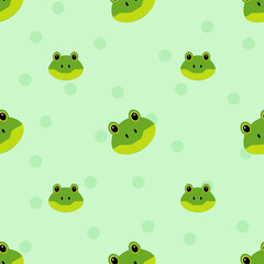 seamless pattern with frogs