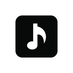 Music icon vector graphic
