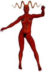 3d illustration of an fantasy figure