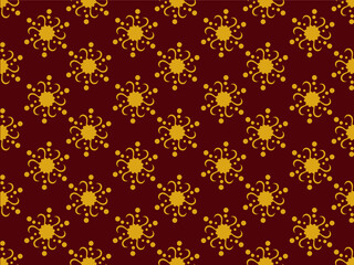 Vintage gold seamless ethnic pattern pattern background, beautiful, suitable for fabric patterns and other textile industries.