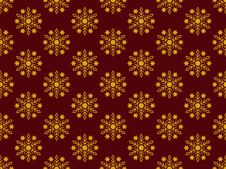 Vintage gold seamless ethnic pattern pattern background, beautiful, suitable for fabric patterns and other textile industries.